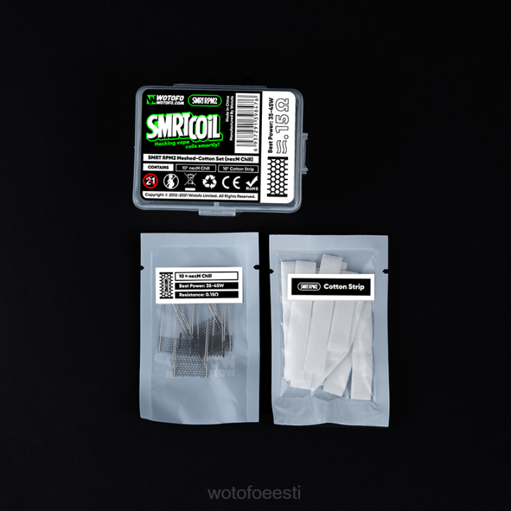 Wotofo Disposable Vape | Wotofo SMRT rpm2 võrk-puuvillane komplekt nexmesh turbo VPP2366