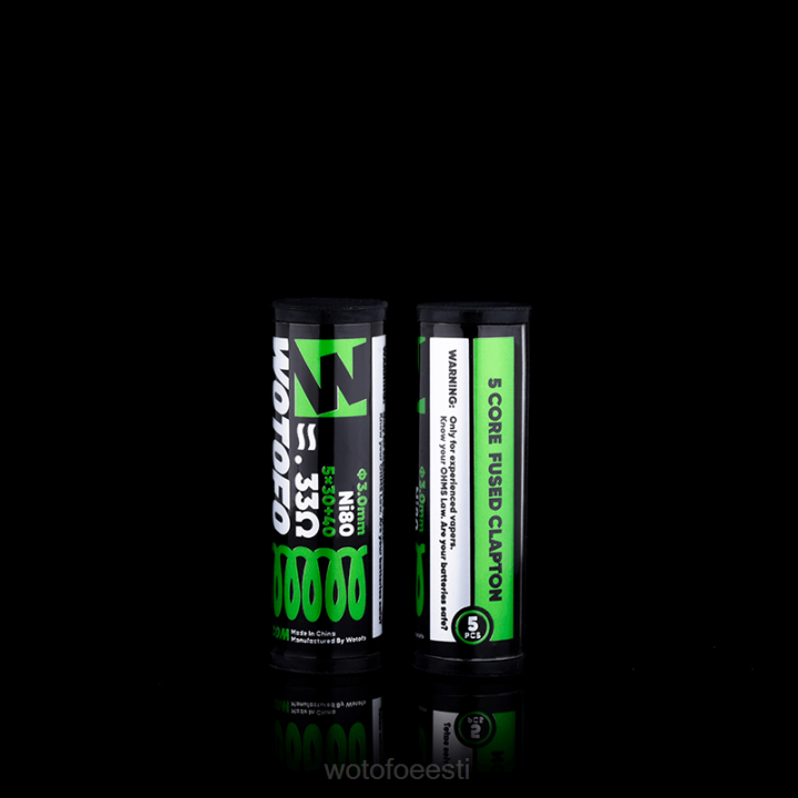 Wotofo Shop Online | Wotofo eelehitatud mähised kahetuumaline sulatatud clapton 0,38 oomi 5tk VPP2325