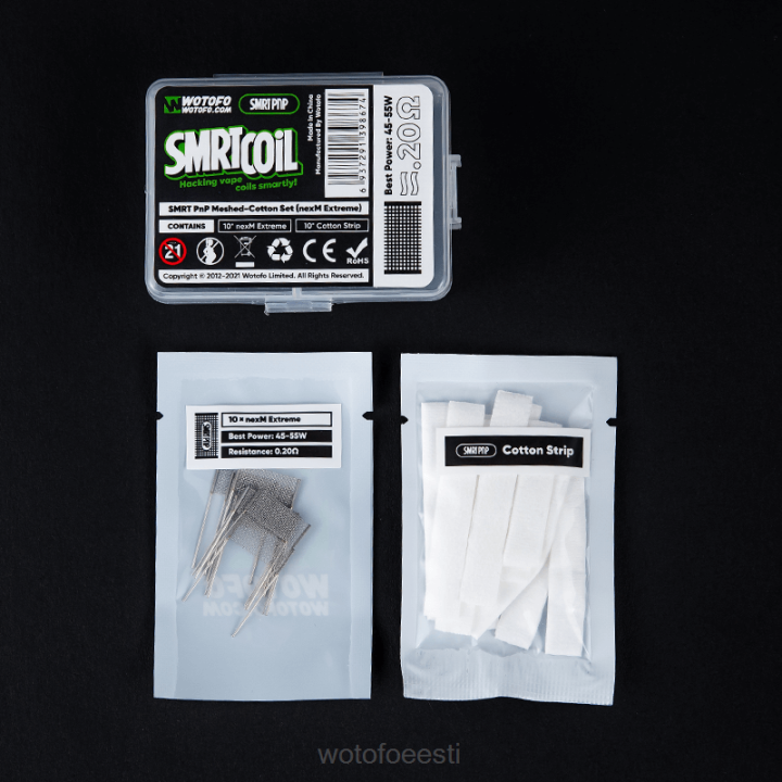 Wotofo Vape Review | Wotofo SMRT pnp võrk-puuvilla komplekt nexmesh turbo VPP2339